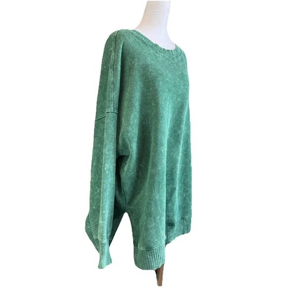 SO Juniors Oversized Weekend Tunic XL Green Long Sleeve Pullover Lightweight NWT - Picture 8 of 11